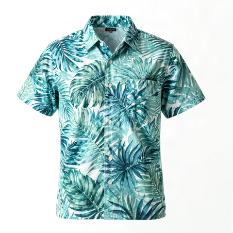 Hawaiian All-Over-Print Shirt — indicative image of this type of item, not the exact supplier model