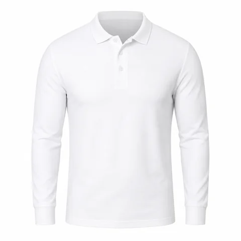Long Sleeve Polo Shirt — indicative image of this type of item, not the exact supplier model