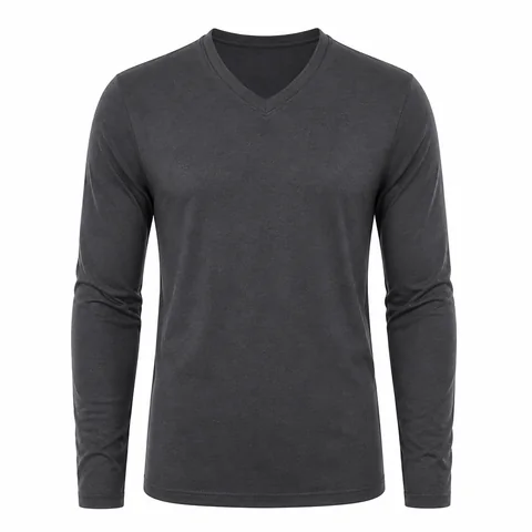 Long Sleeve V-neck Tshirt — indicative image of this type of item, not the exact supplier model
