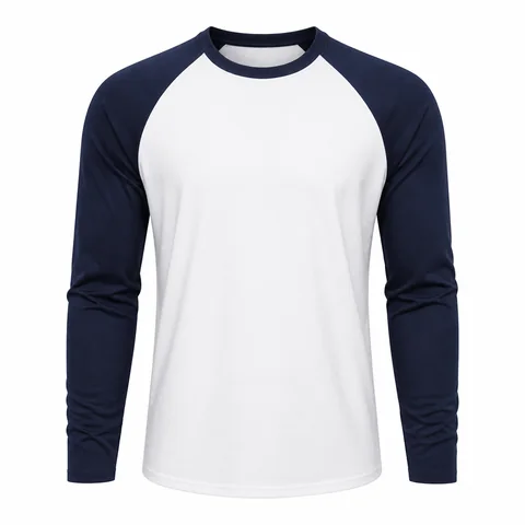 Raglan Long Sleeve T-shirt — indicative image of this type of item, not the exact supplier model