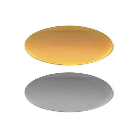 Oval Flat Metal Badges
