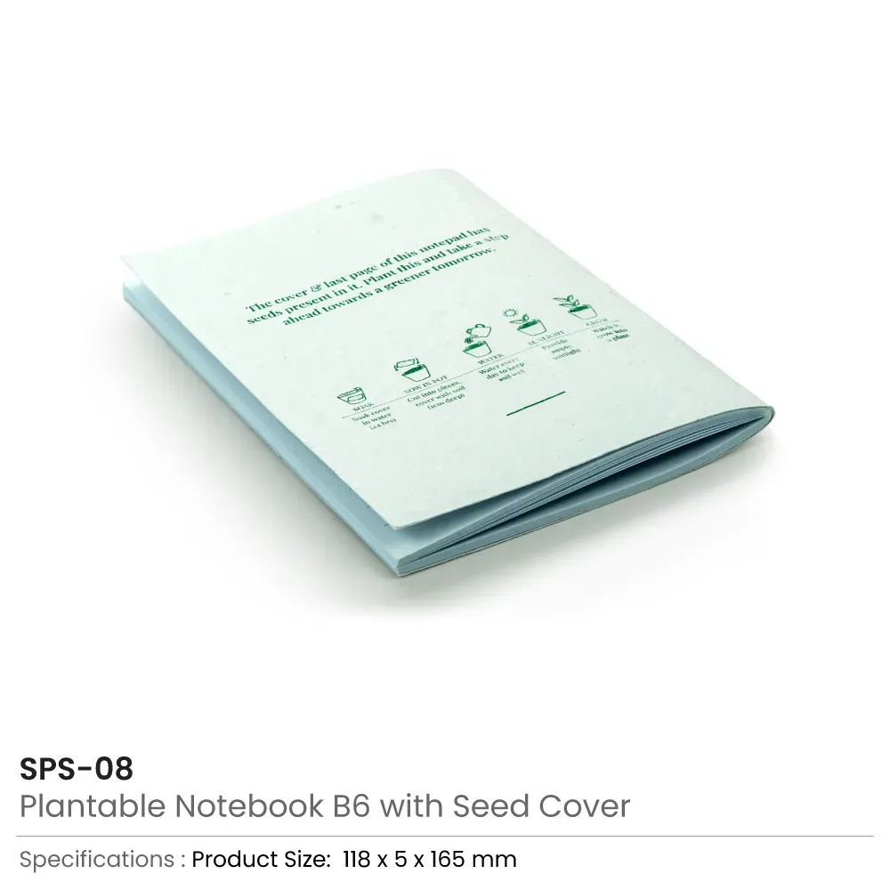 Plantable Notepads B6 with Wild Flower Seeds Covers
