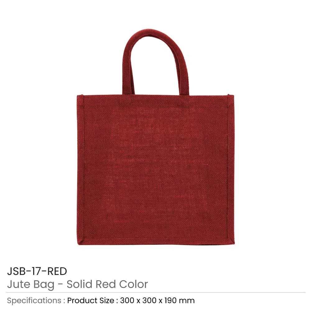 Reusable Square Jute Shopping Bags