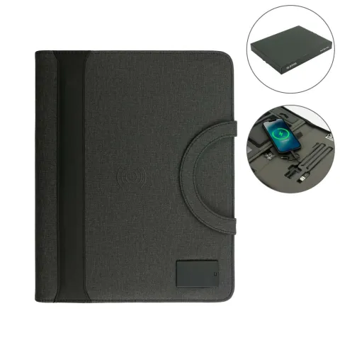 Dorniel Portfolio A4 with 8000mAh Powerbank and LED Logo