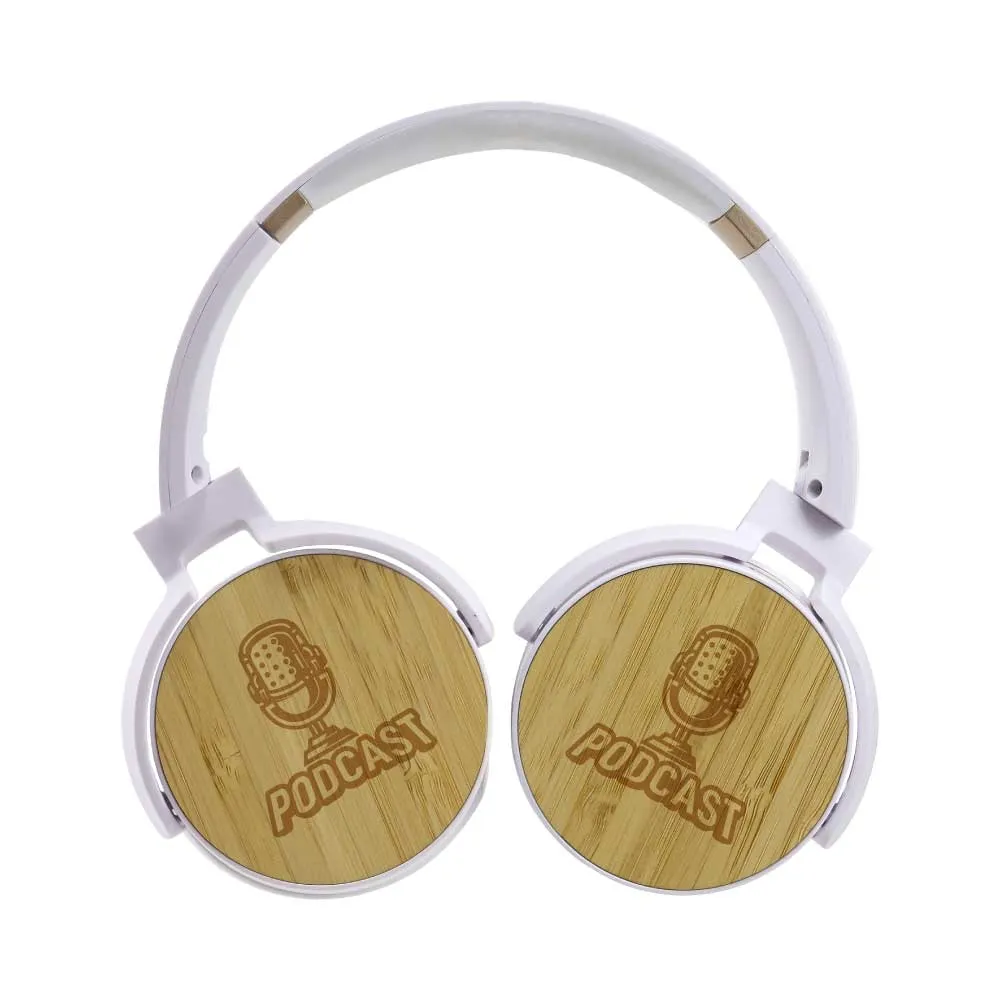 Bluetooth Headphone with Bamboo Touch