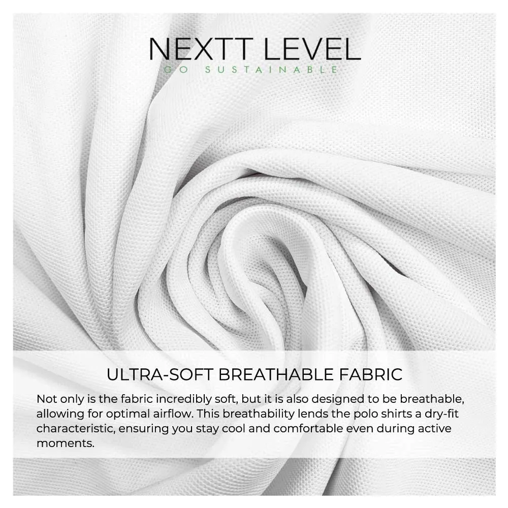 NEXTT LEVEL Polo T-Shirts in 100% Recycled Material