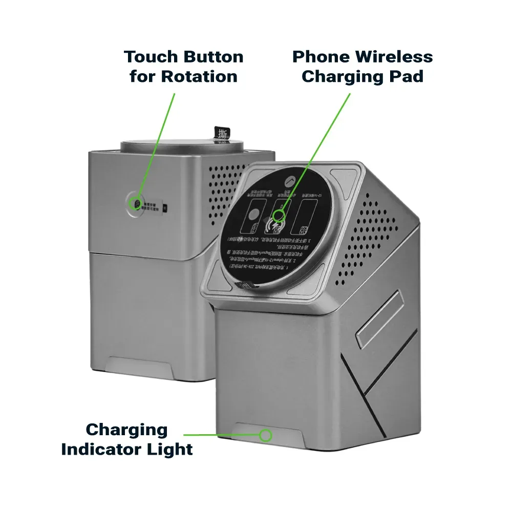 3-in-1 Rotating Wireless Charging Station 15W Fast Charging