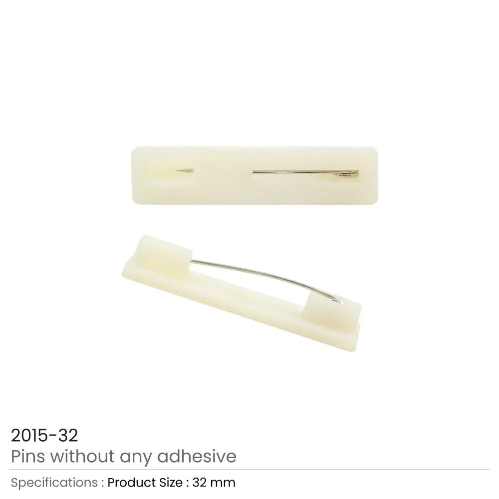 Safety Pin Bar without Adhesive for ID Badges
