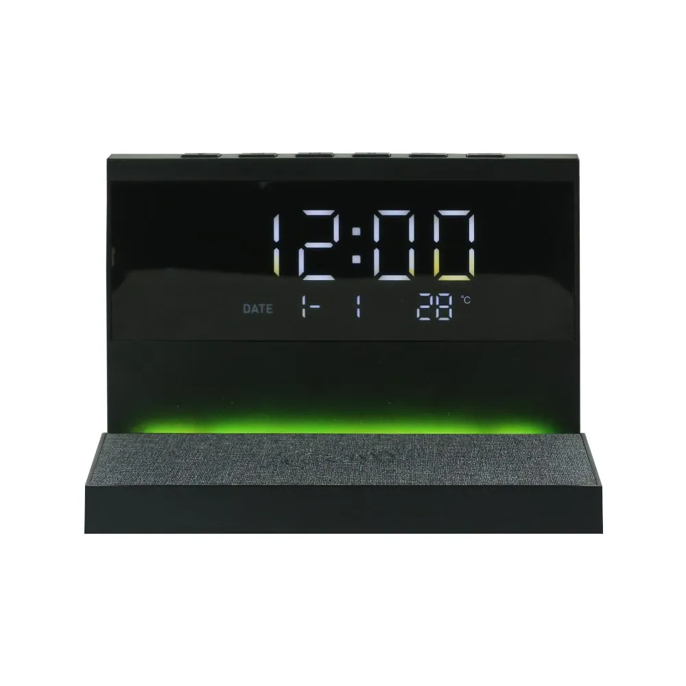 Dorniel Alarm Clock, 15W Wireless Charger and Night Light