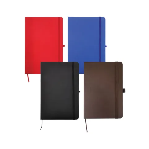 A5 PU Leather Notebooks with Elastic Band, Calendar, Pen Holder