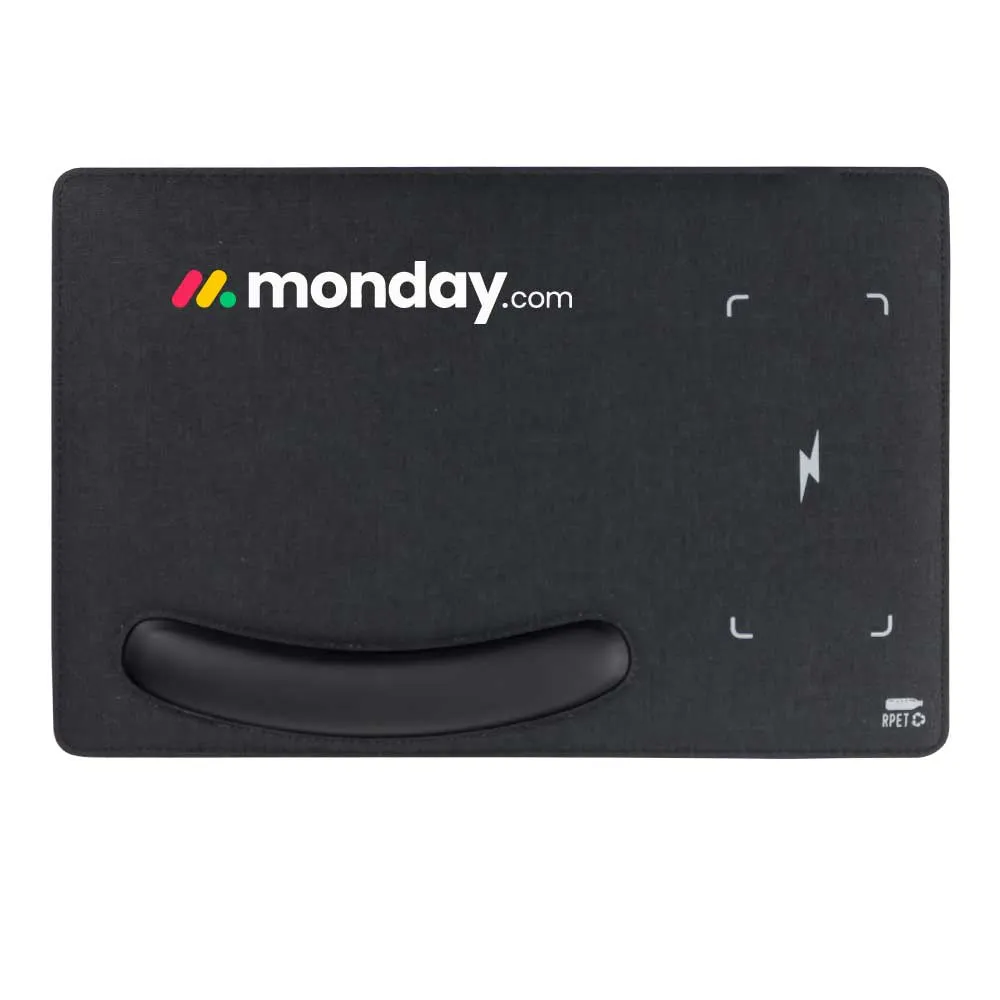 RPET Wireless Charging Mousepads 15W and Type-C