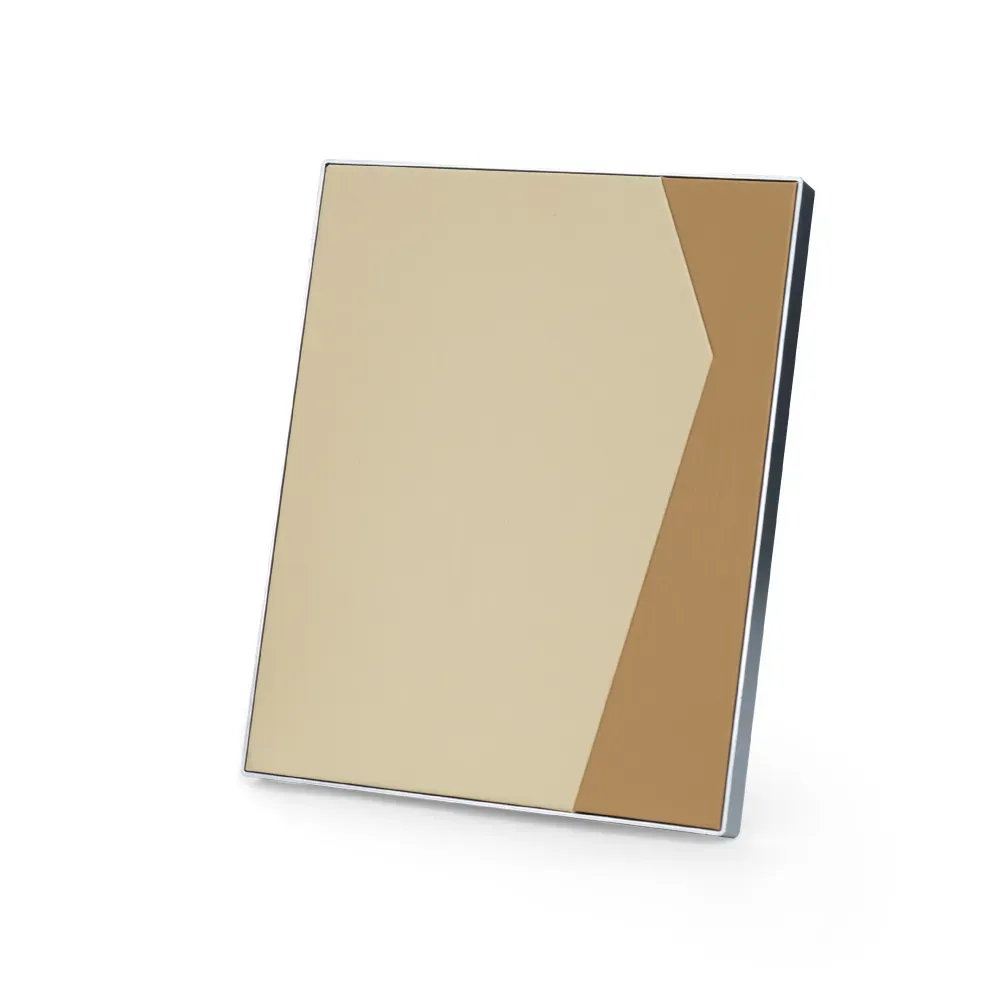 Two-Toned PU Leather Awards with Aluminum Frame & Stand – B5 Size in Luxury Box