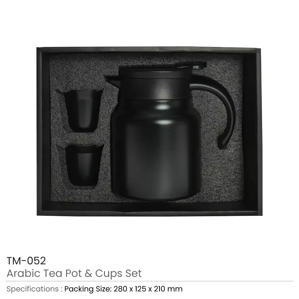 Arabic Tea & Coffee Pot with Cups Set 1000 ml