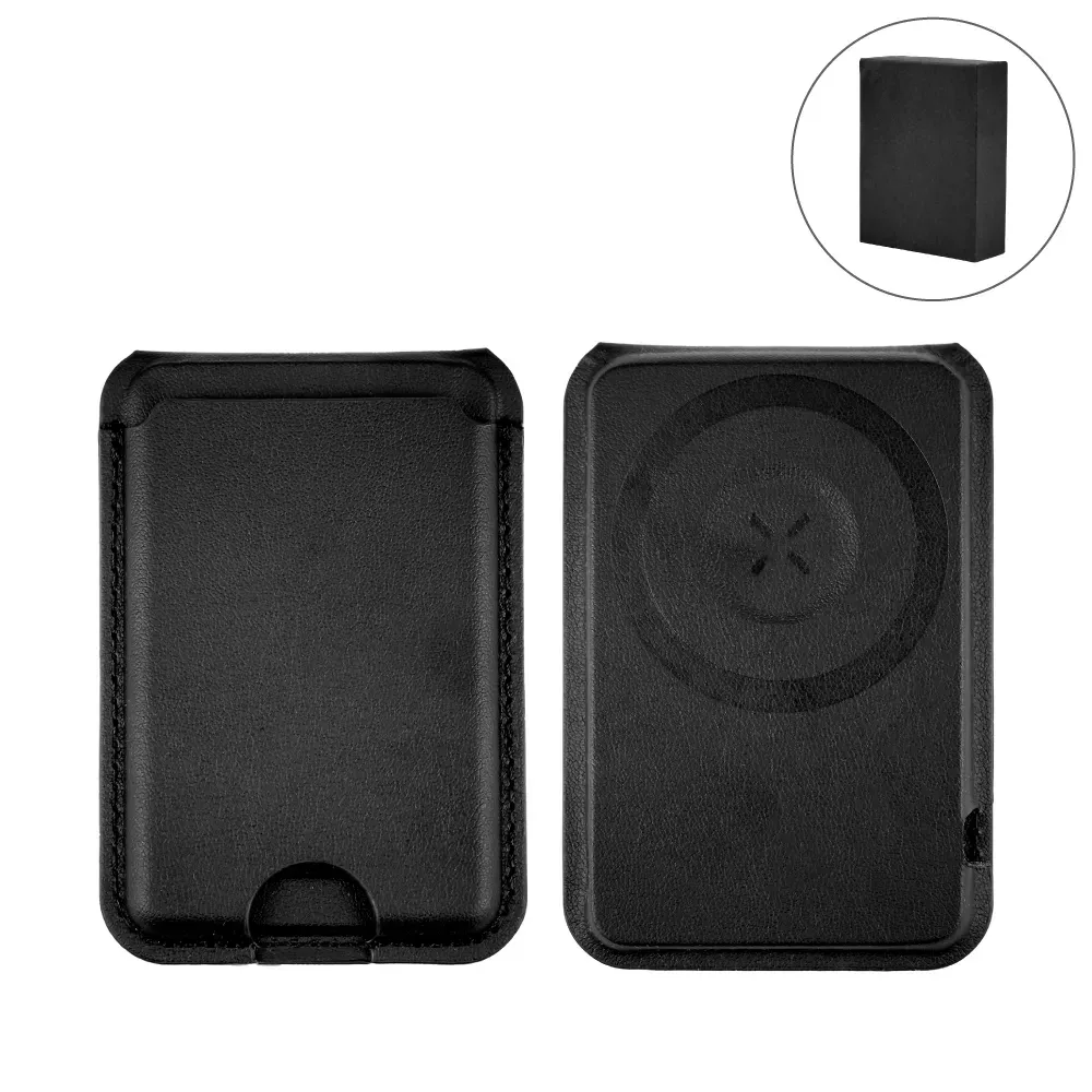 Magsafe Wireless Charger 15W with Phone Stand & Card Slot - PU Leather
