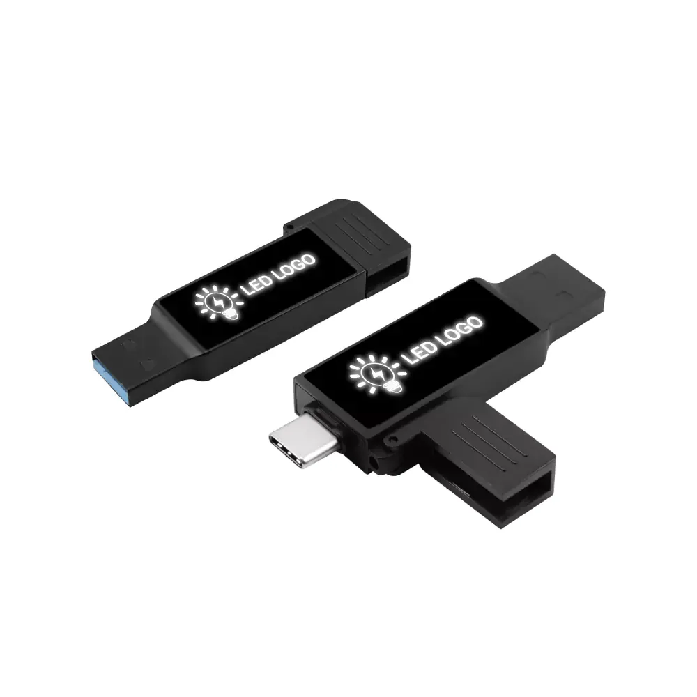 OTG USB with LED Logo 32GB V. 3.0 Type C