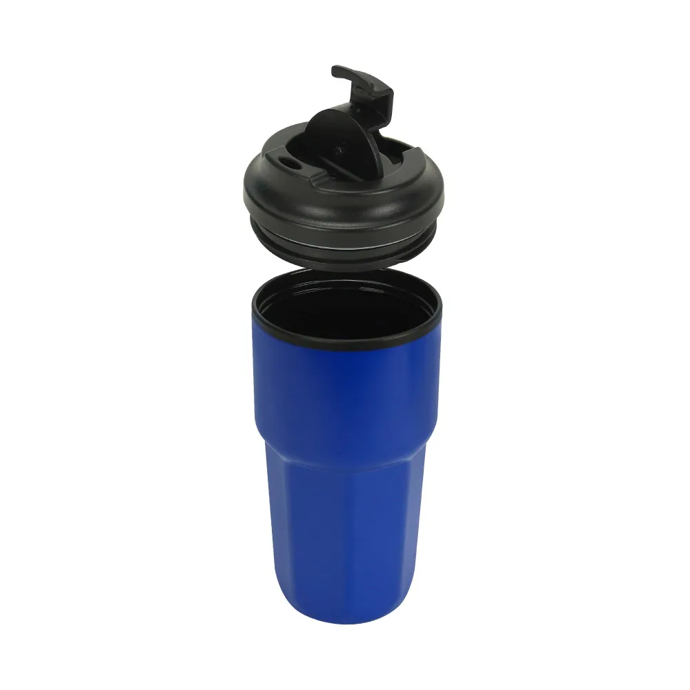 Double Wall Tumblers Flip-top PP Lid in 473ml