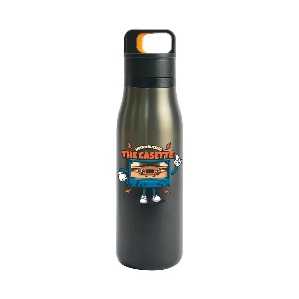 Double Wall SS Bottles with Push Button Opening – 500 ml