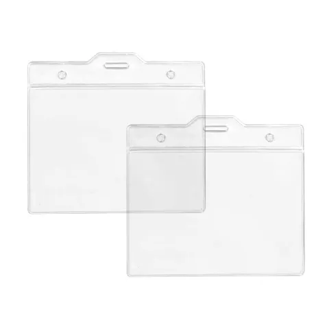 Clear Plastic ID Card Holder