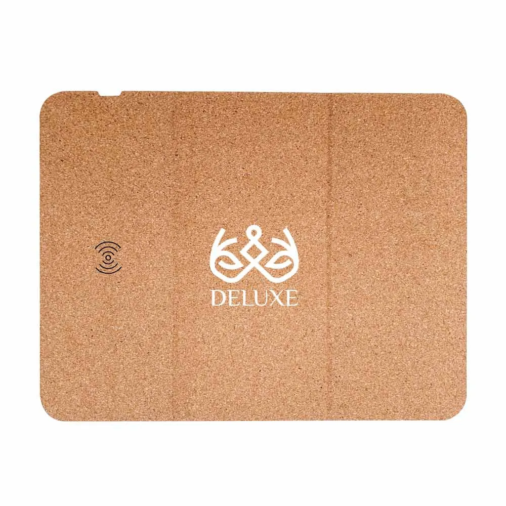 Cork Foldable Mousepads with 15W Wireless Charging Type-C