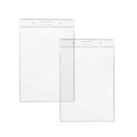 Clear Plastic ID Card Holder