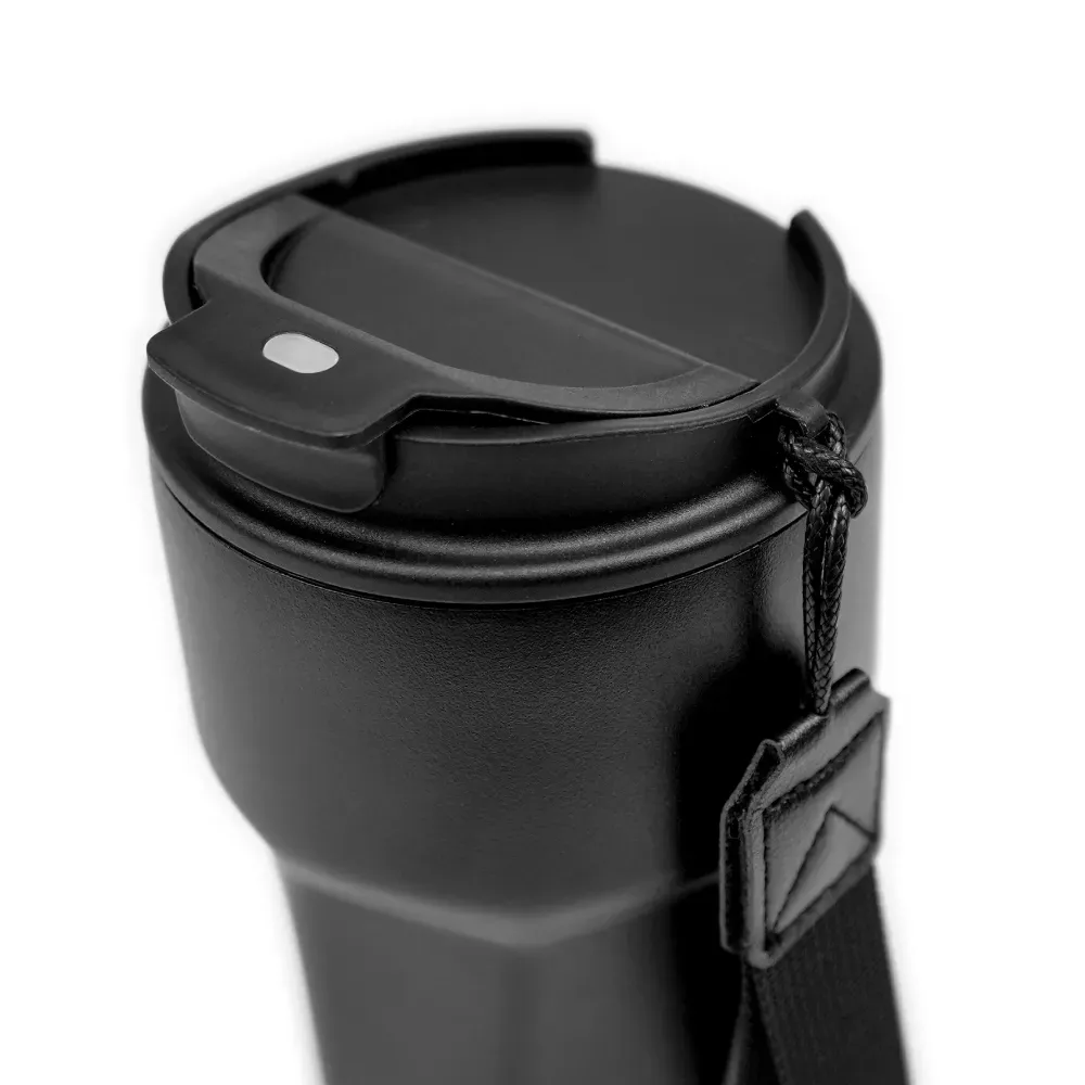 Tumblers with Lanyard in Double Wall Stainless Steel 480ml