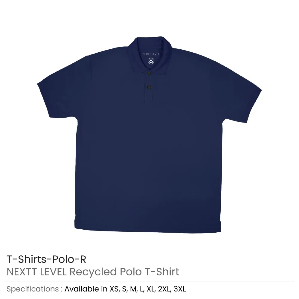 NEXTT LEVEL Polo T-Shirts in 100% Recycled Material