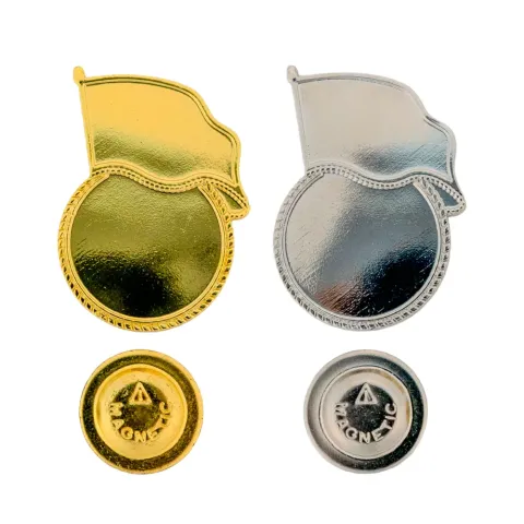 Flag Design Metal Badges with Magnet Attachment