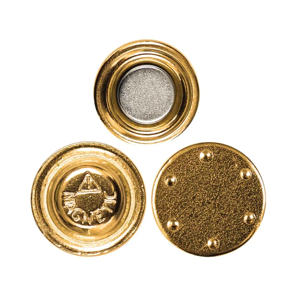 Gold Plated Round Button Magnets