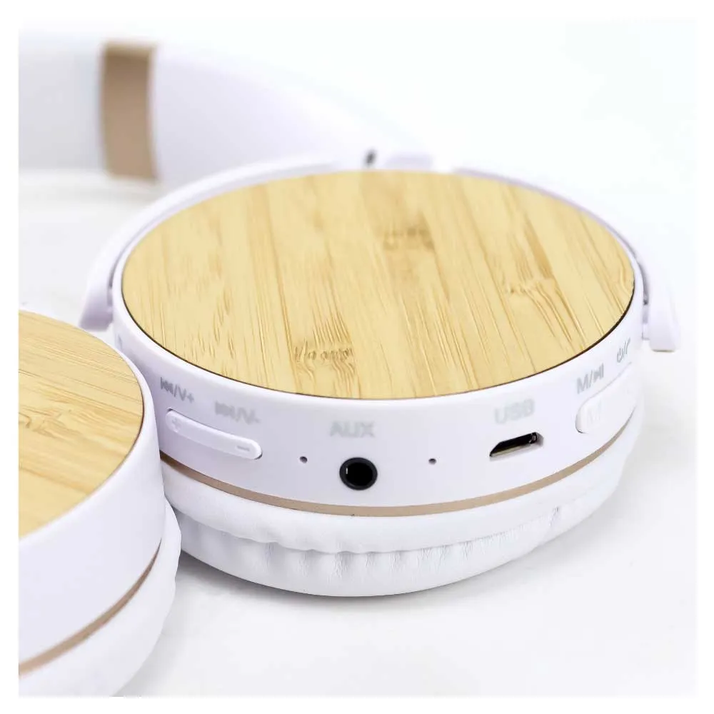Bluetooth Headphone with Bamboo Touch