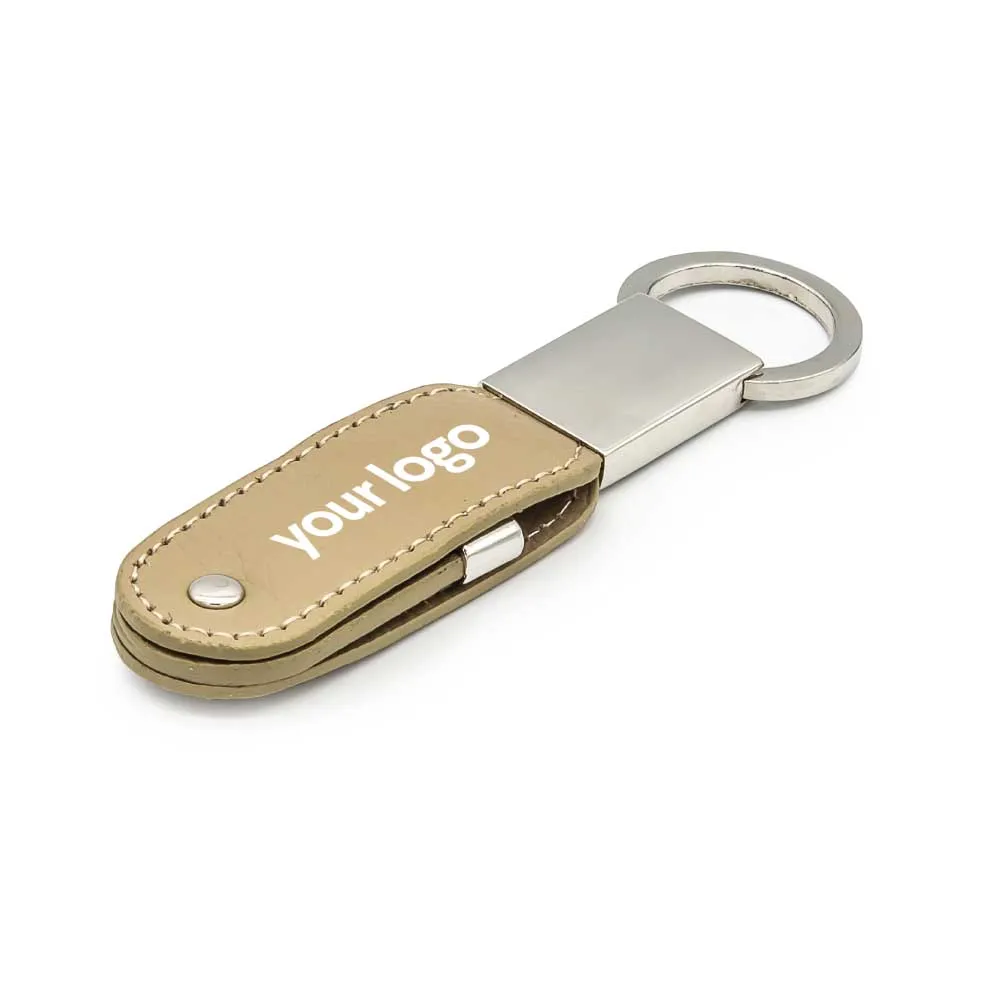 Leather Key Chain USB Flash