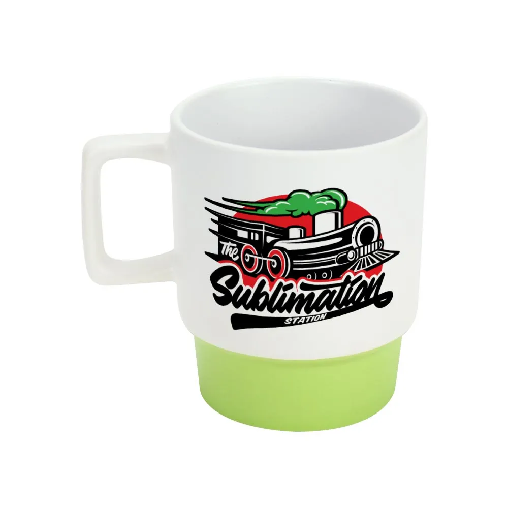 Ceramic Mugs with Bottom Clay in 12 Oz, Matte Finish
