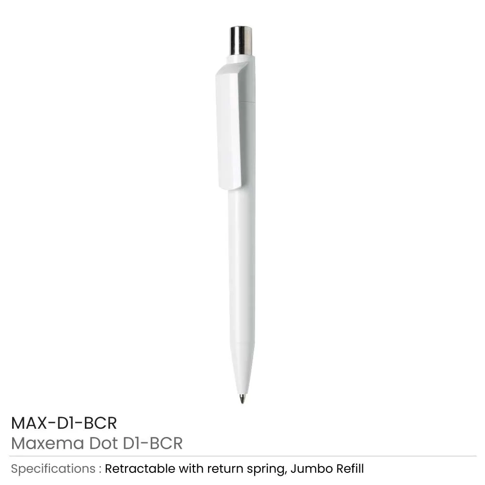 Maxema Dot Pens White