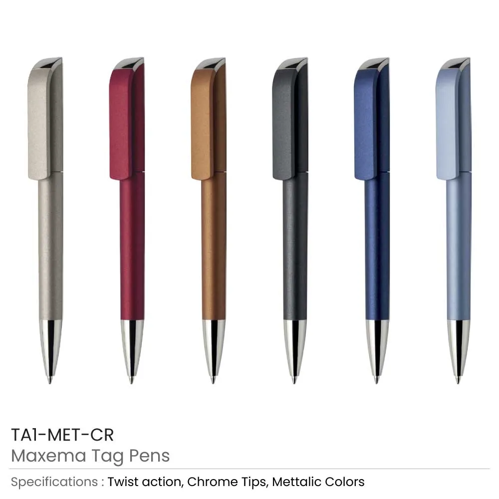 Maxema Tag Pens Metallic Colors
