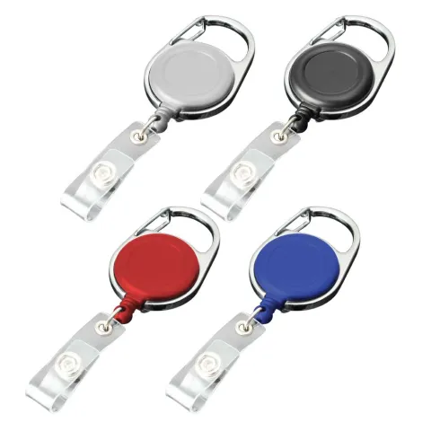 Reel Badges with Carabiner and Belt Clip