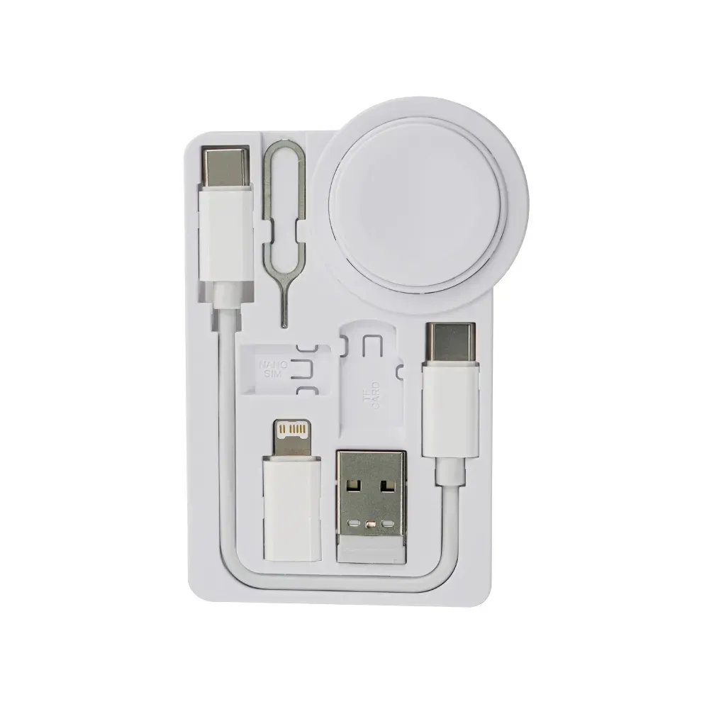 Charging Cable Kit (60W) with iWatch Charging Pad in PU Leather Pouch