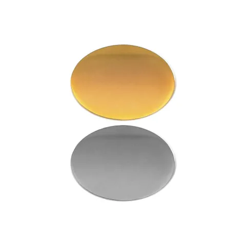 Oval Flat Metal Badges