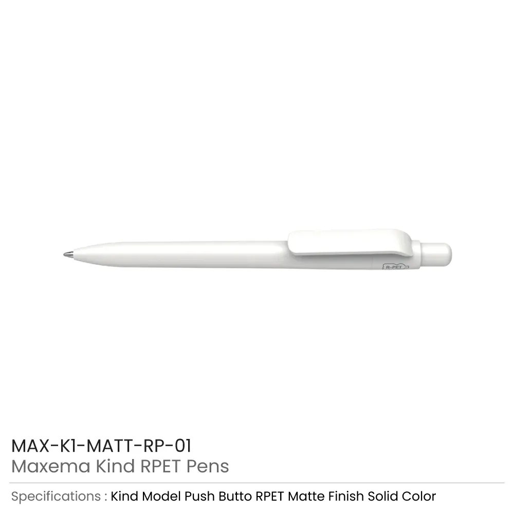 Maxema Kind rPET Pens, Matte Solid Color