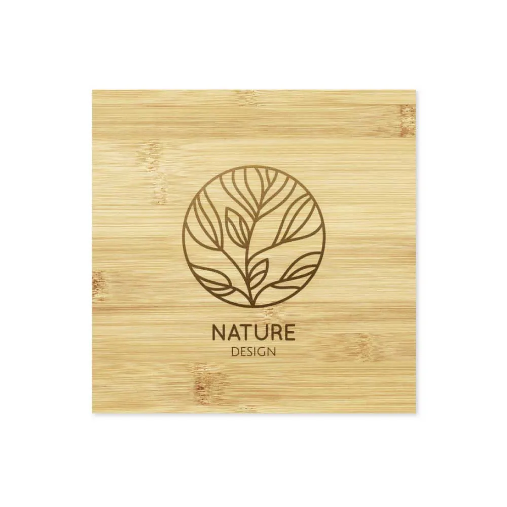 Bamboo Tea Coasters with Case
