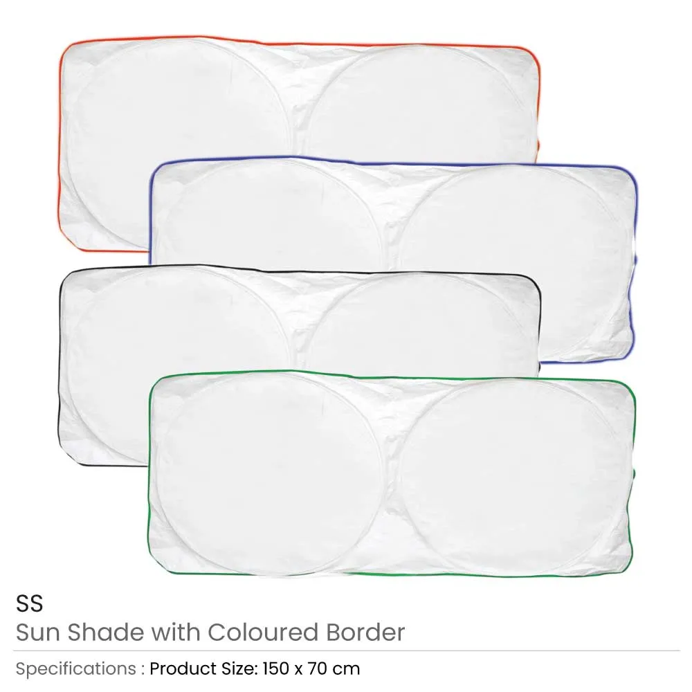 Sunshades for Cars in White Tyvek Material