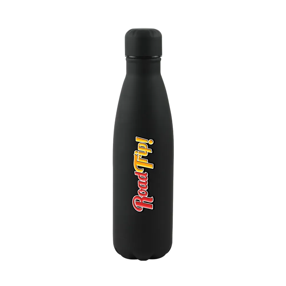 Premium Soft Touch Matt Cola Bottles in Stainless Steel 500ml