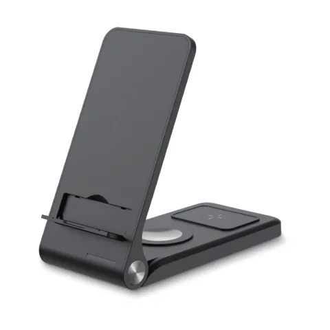 Foldable Wireless Charging Station 15W and Light-up Logo