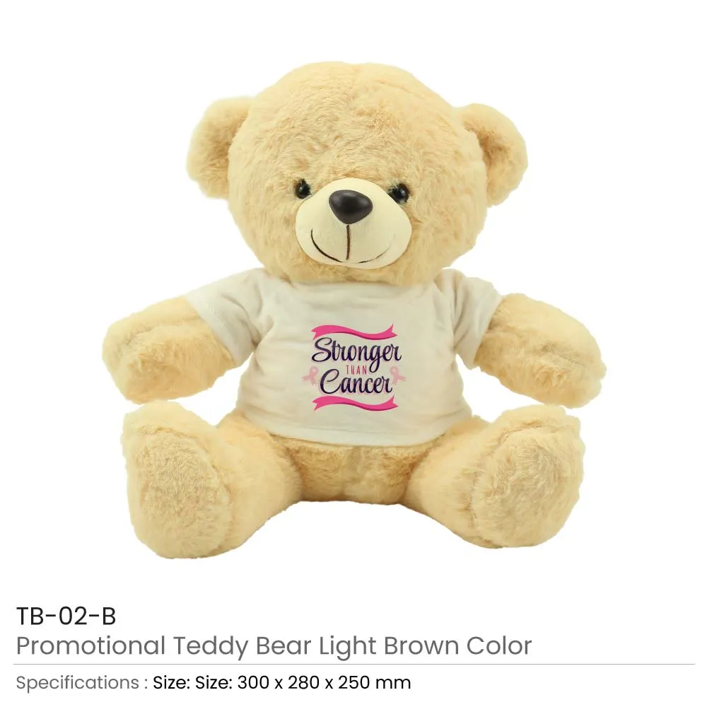 Teddy Bear Toys with Breast Cancer Awareness Logo