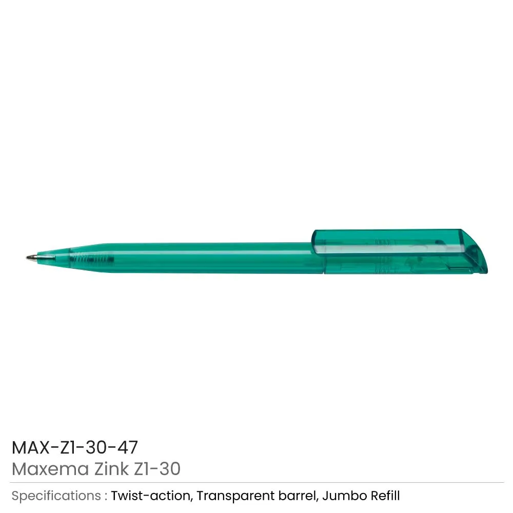Maxema Zink Pens Transparent body