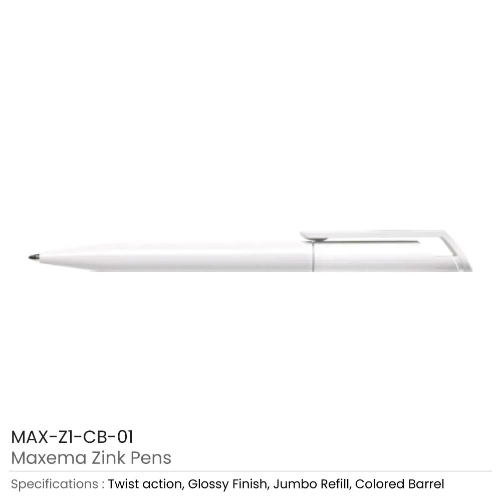 Maxema Zink Pens Colored Barrel