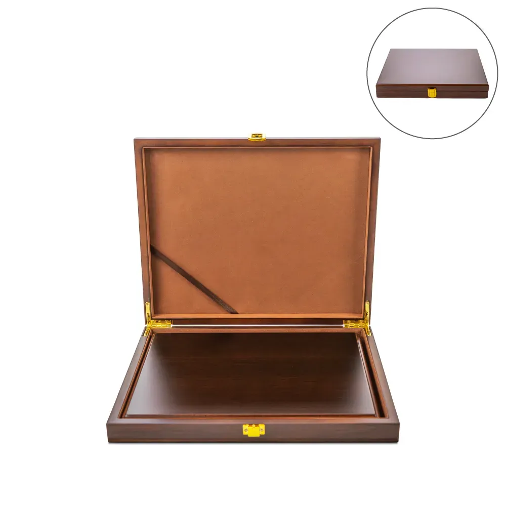 Portrait Wooden Plaques with Stand and Presentation Box