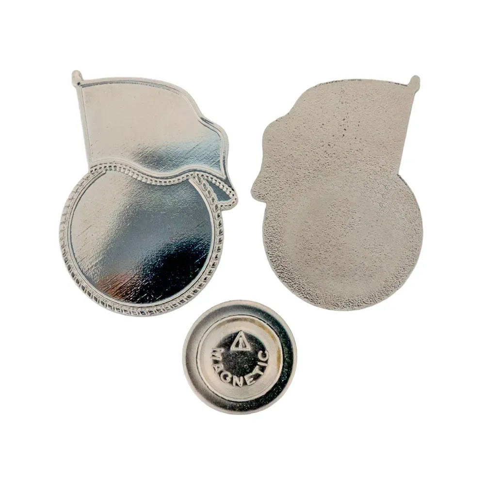 Flag Design Metal Badges with Magnet Attachment