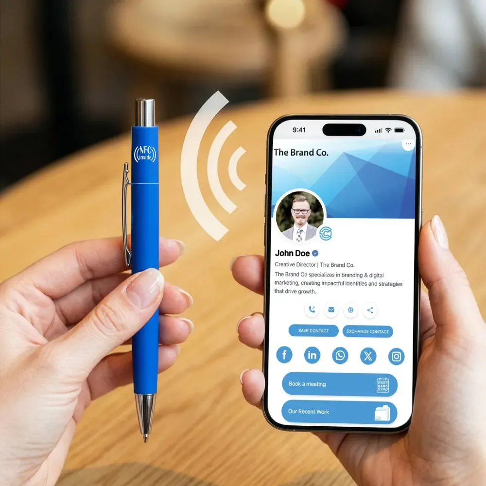 NFC Smart Pens – Tap to Share Website, Contact & Social Media