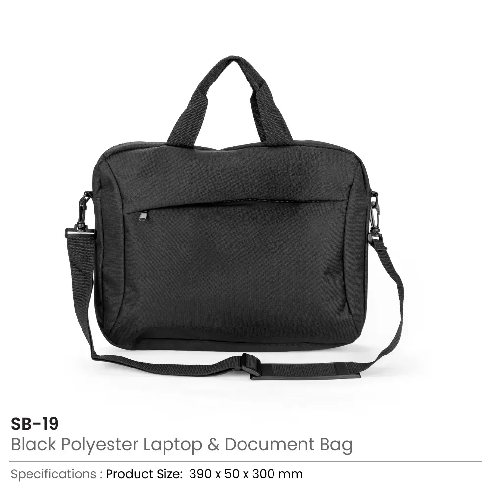 Laptop and Document Bags with Detachable Shoulder Strap