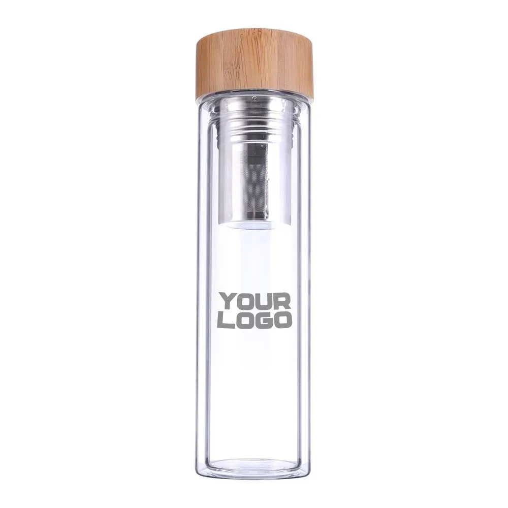 Glass and Bamboo Flask