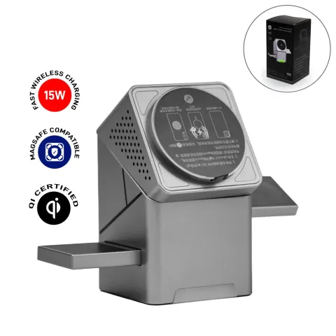 3-in-1 Rotating Wireless Charging Station 15W Fast Charging